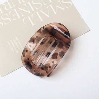 Flat Round Hair Claw Clip