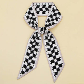 Letter & Floral Twilly Scarf