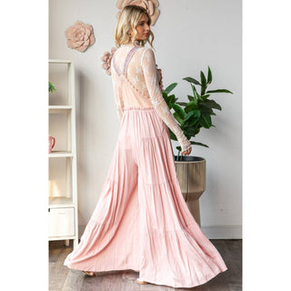 Pink Boho Overalls