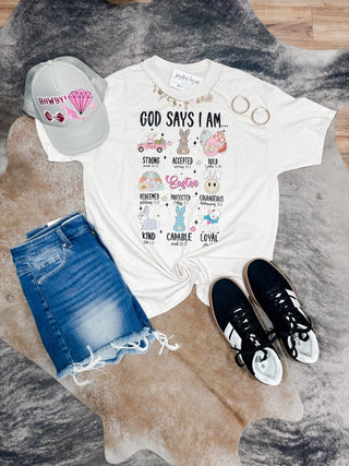 God Says I Am Easter Tee - Jayden Layne