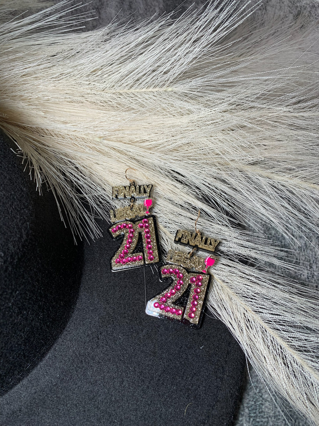Acrylic 21 Earrings