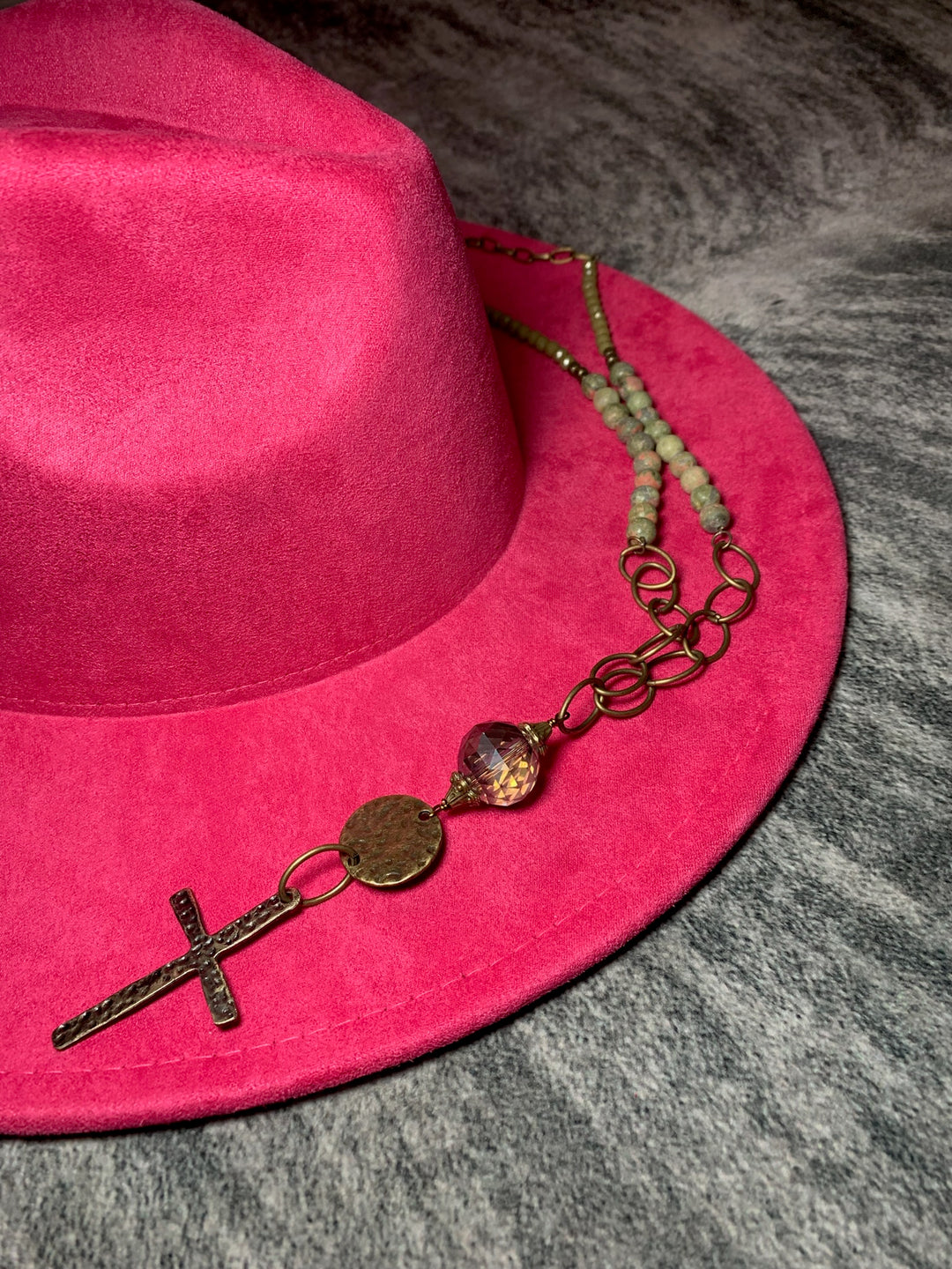 Vintage Cross Statement Necklace