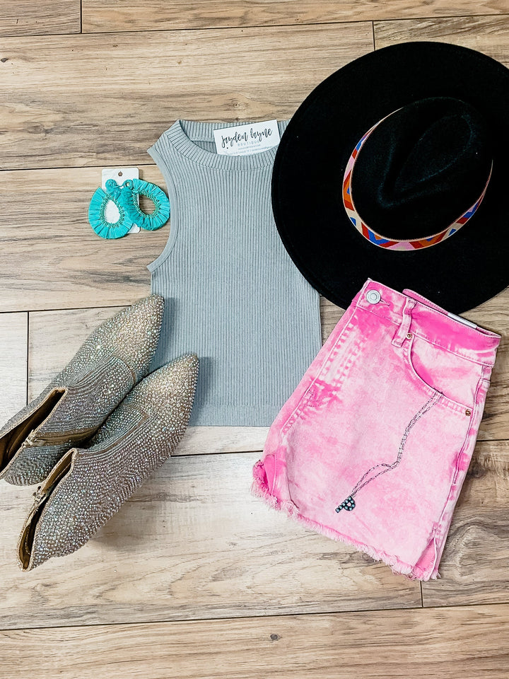 Seamless High Neck Crop Tank - Jayden Layne