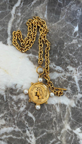 Pearl Coin Necklace - Jayden Layne
