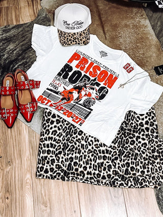 Prison Rodeo Huntsville Texas Relaxed Crop T-shirt - Jayden Layne