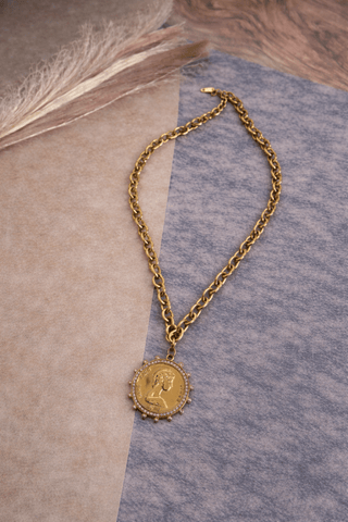 Small coin necklace