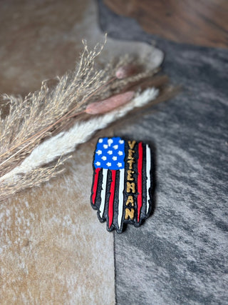 Veteran Flag Car Freshie
