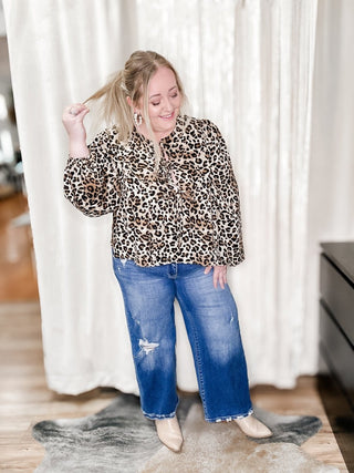 Wide Destroyed High Rise Relaxed Cropped Wide Leg Jeans