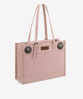 Wrangler Leather Tote with Conchos