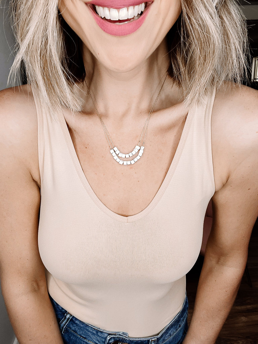 Double Layer Natural Stone Necklace - Jayden Layne