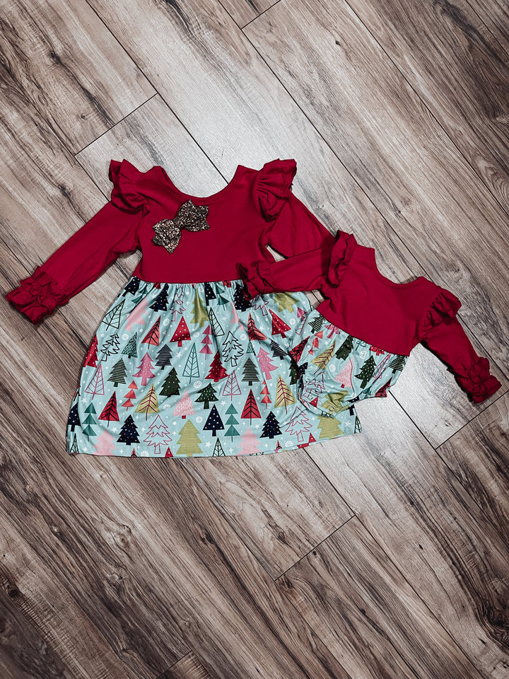 Children's retro Christmas dress - Jayden Layne