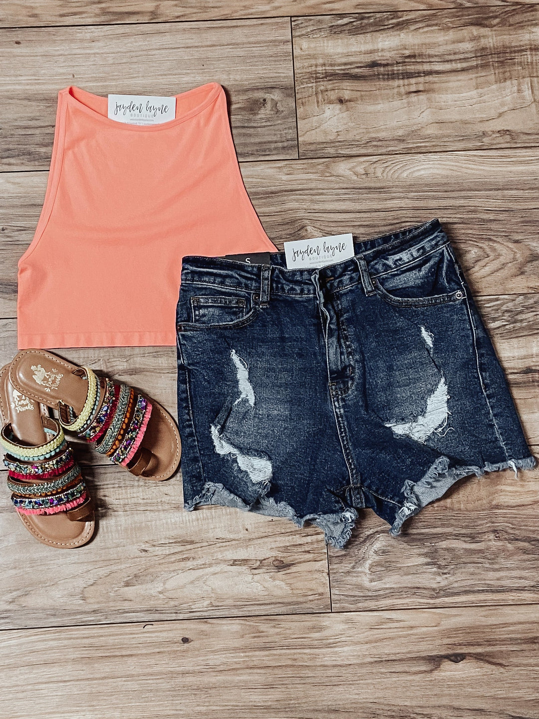 Jenna denim shorts - Jayden Layne