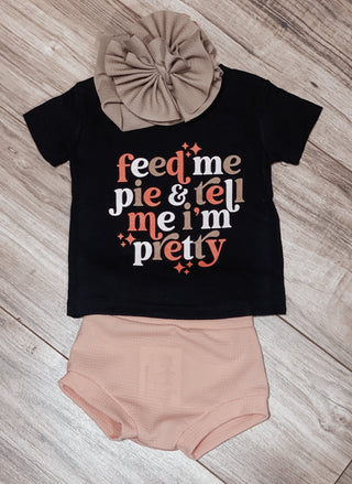 Children’s Feed me pie & tell me I’m pretty tee - Jayden Layne