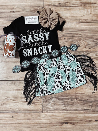 Kid’s Sassy & Snacky tee - Jayden Layne