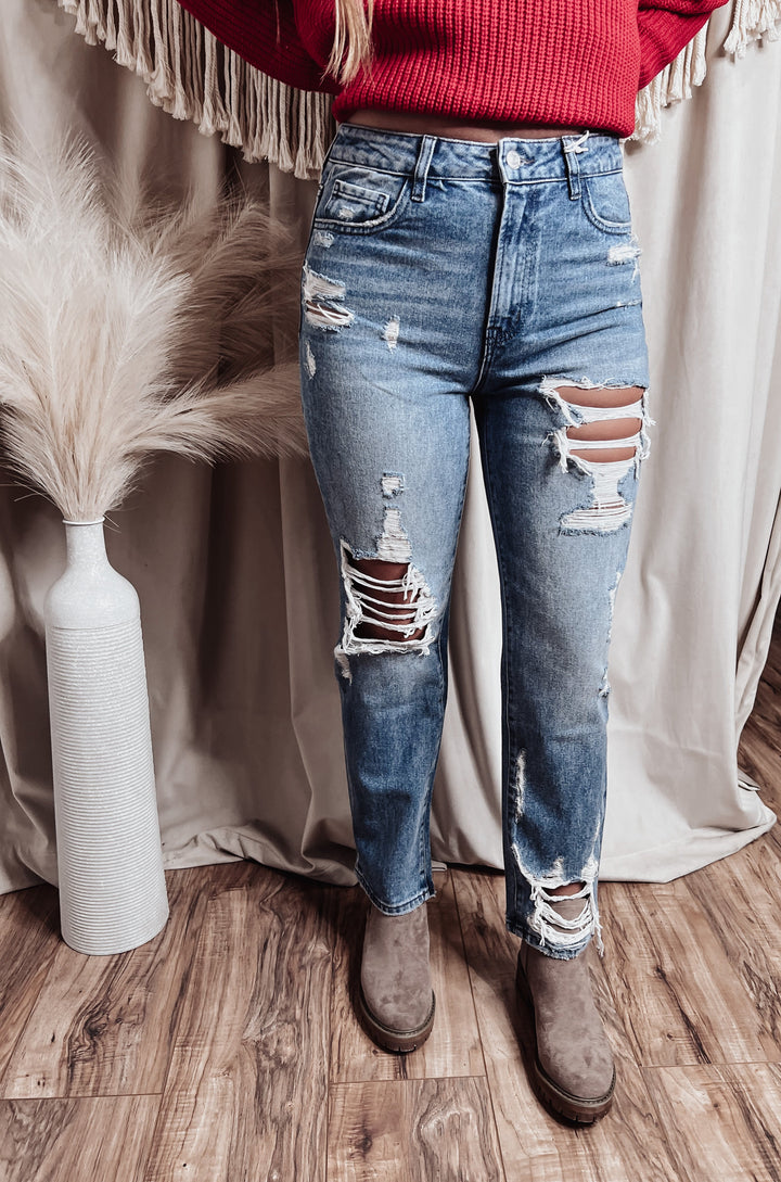 Kensey straight leg jeans - Jayden Layne