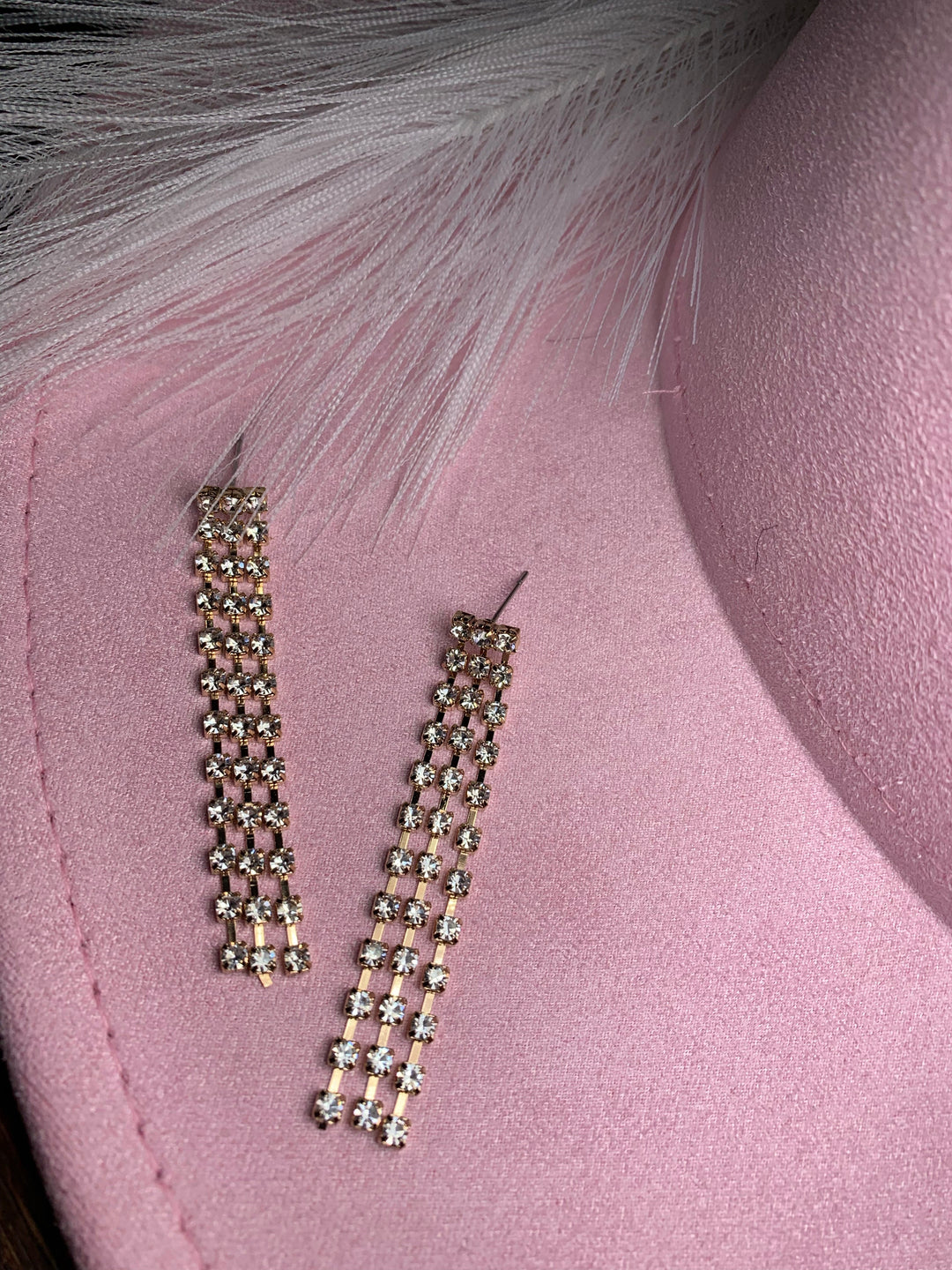 Rhinestone Drop Earrings - Jayden Layne