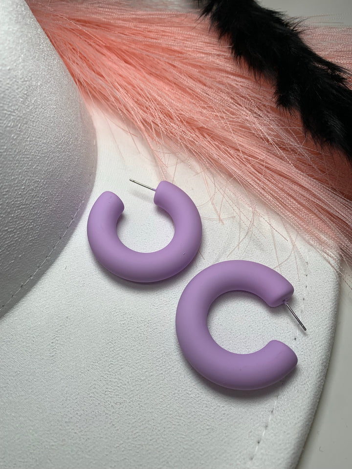 Spring Color Coated Hoop Earrings - Jayden Layne