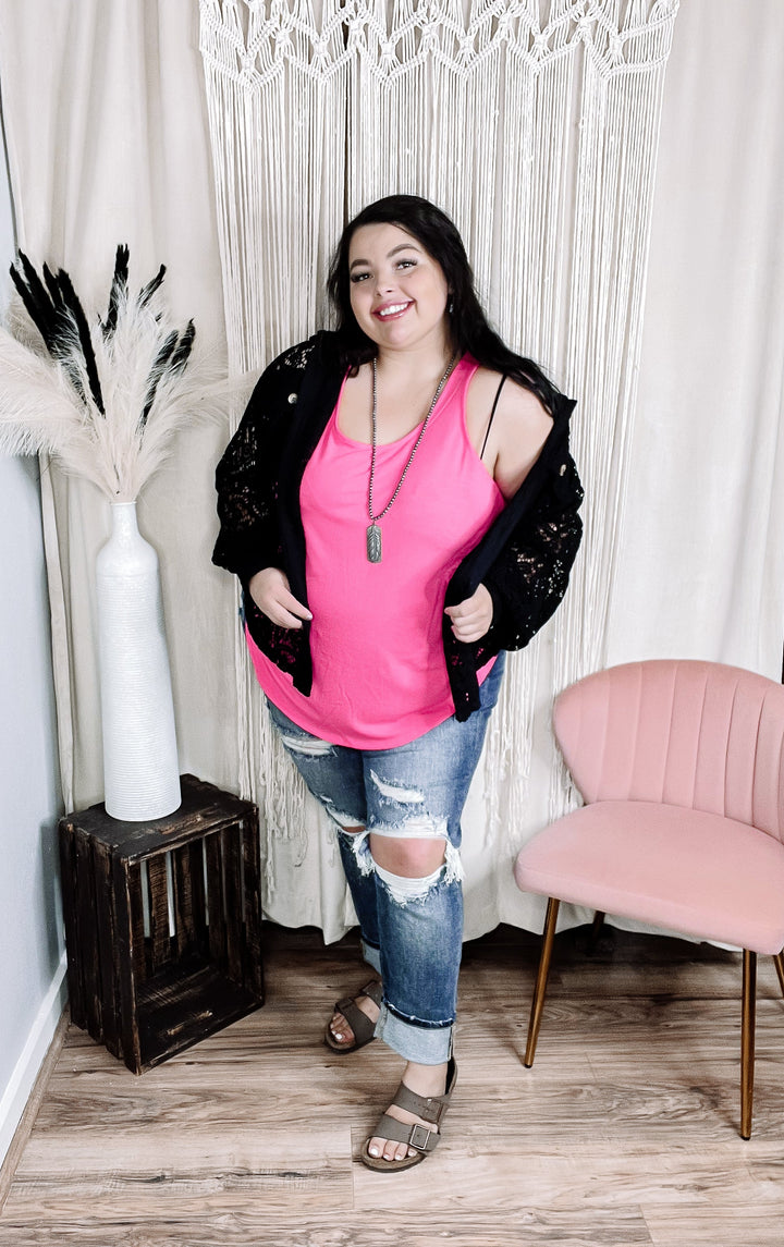 Grace Relaxed Curvy Tank - Jayden Layne