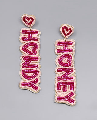 Beaded Vday earrings - Jayden Layne