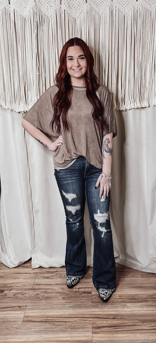 Taylor Distressed Flares - Jayden Layne