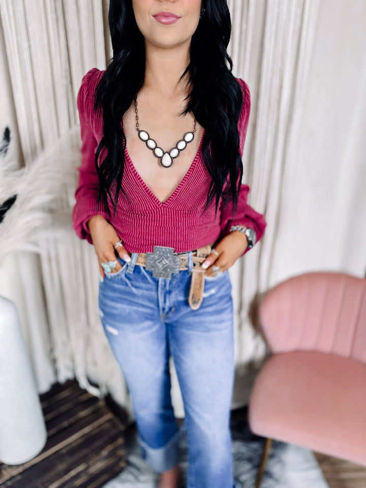 Cream stone copper necklace - Jayden Layne