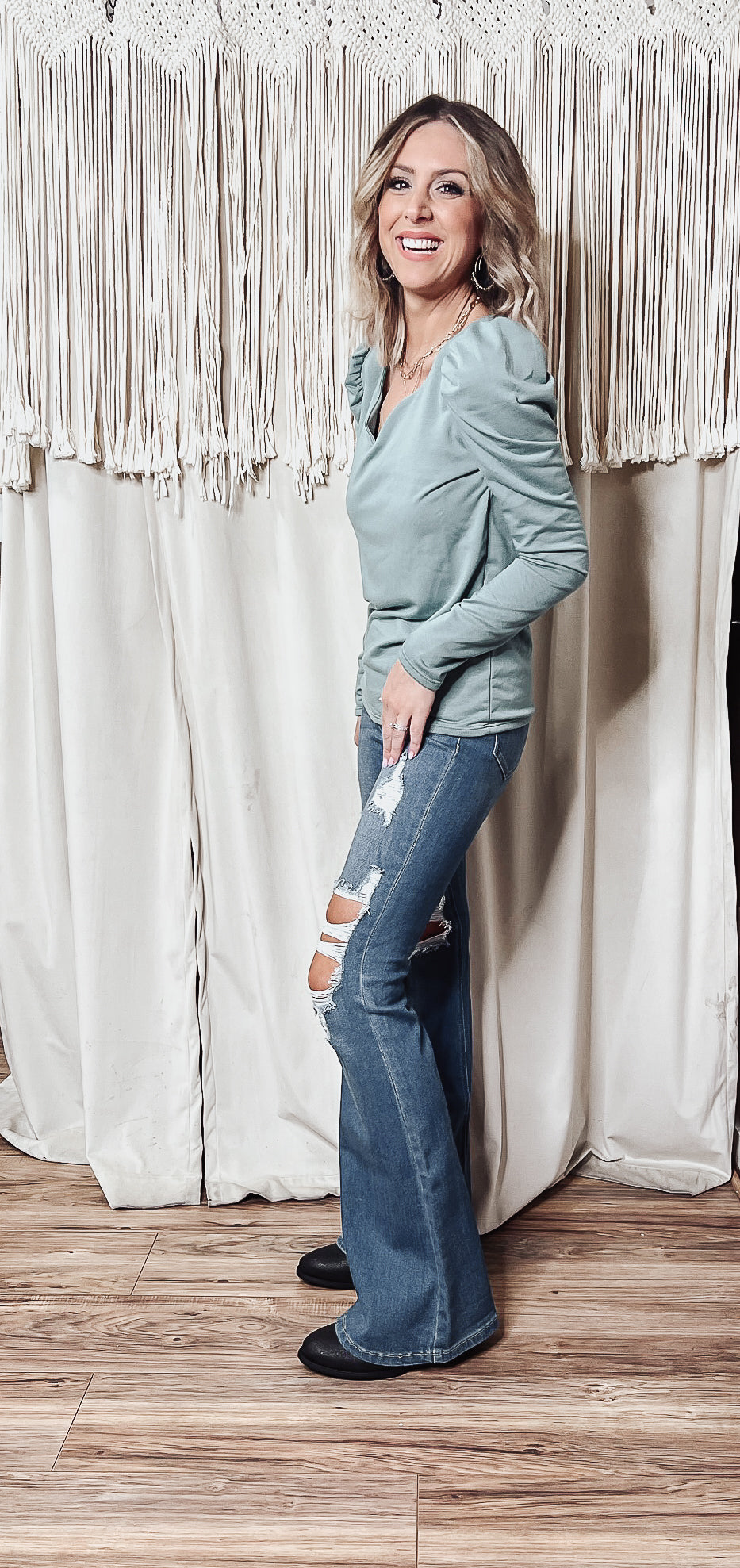 Jayde puff sleeve top - Jayden Layne