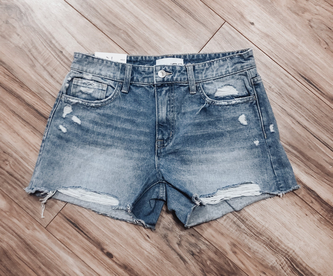 Holly raw cut denim shorts - Jayden Layne