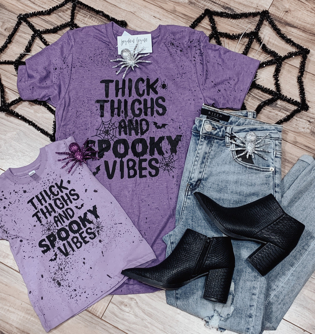 Thick thighs spooky vibes tee - Jayden Layne
