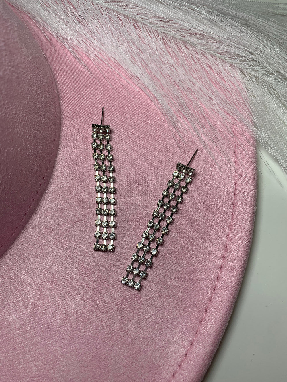 Rhinestone Drop Earrings - Jayden Layne