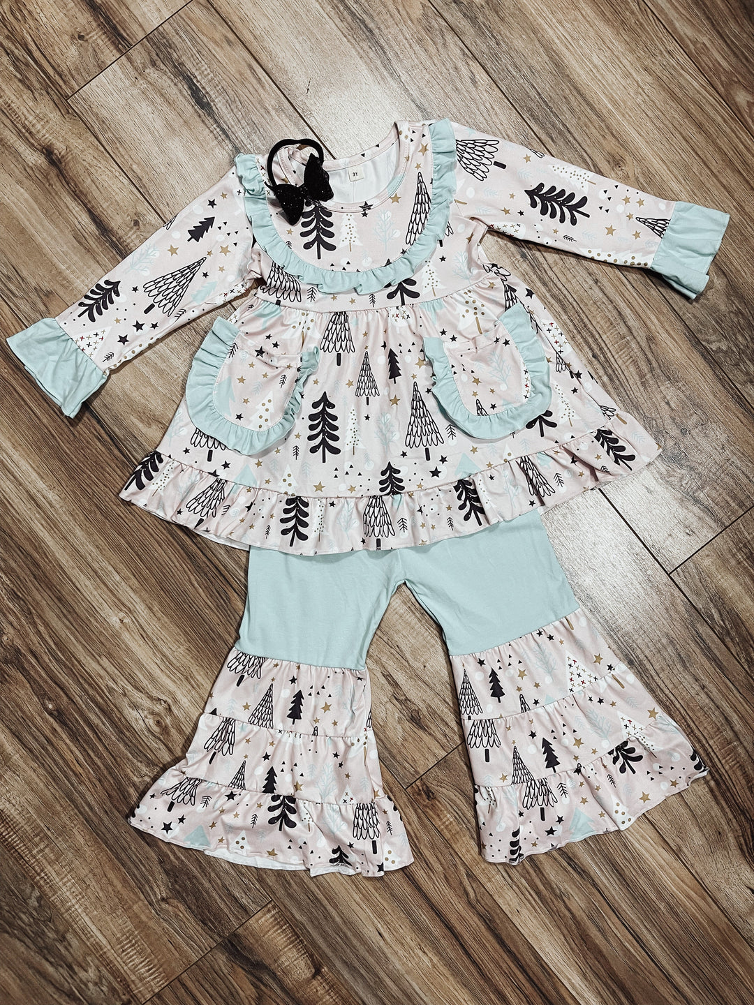 Children's mint Christmas set - Jayden Layne