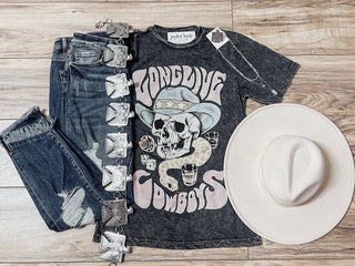 Long Live Cowboys mineral bf tee - Jayden Layne