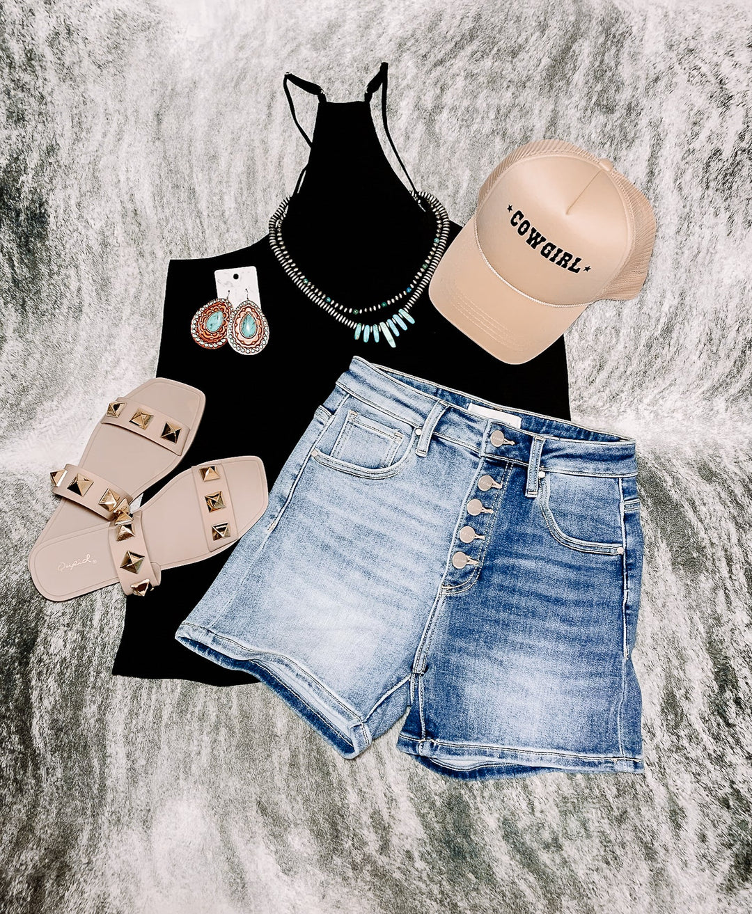 Izzy Woven Vneck Tank Top - Jayden Layne