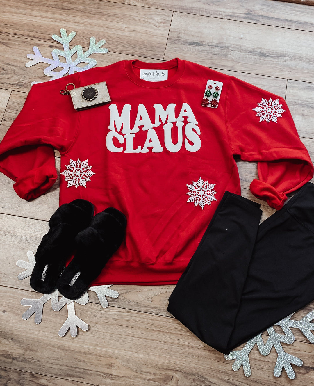 Mama Claus puff sweatshirt - Jayden Layne