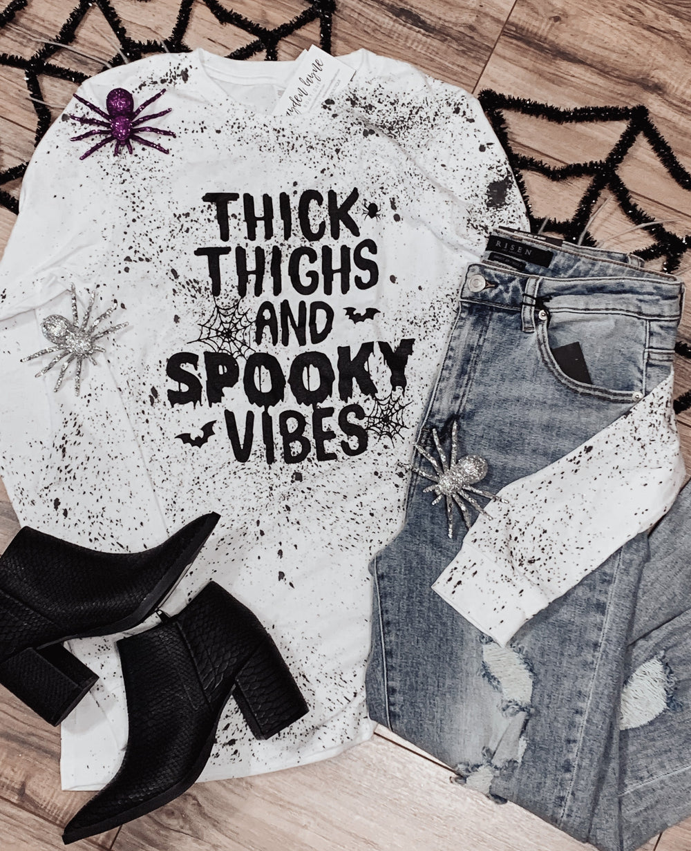 Thick thighs spooky vibes tee - Jayden Layne